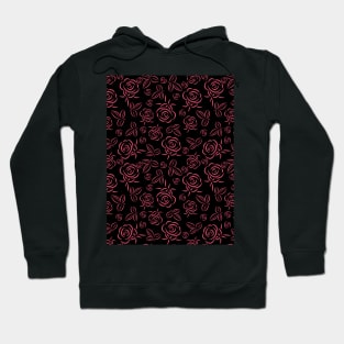 Roses pattern Hoodie